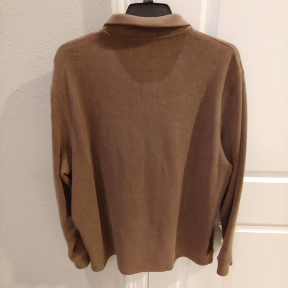 Ralph Lauren Polo Mens Brown Pullover Quarter Zip Mock Collar XXL TTG - Picture 6 of 6